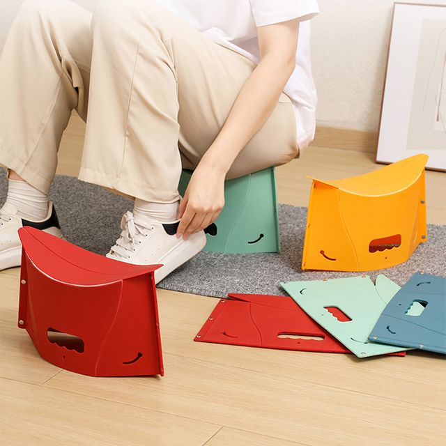 휴대용 폴딩 수납 정리 간이의자 겸용 바스켓 HM-1005353