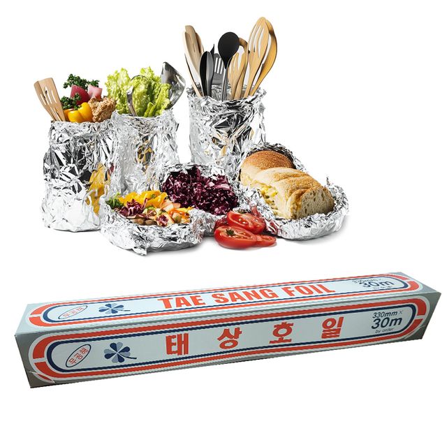 태상 알루미늄 은박 호일 쿠킹호일 폭33cm 길이30M