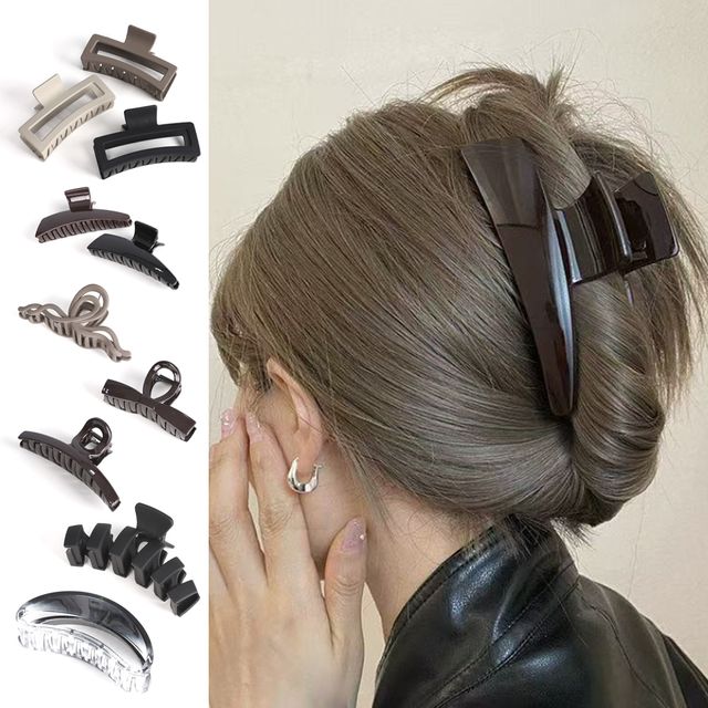 대형 집게핀 긴머리 포니테일 반묶음 빅사이즈 헤어핀 10개세트