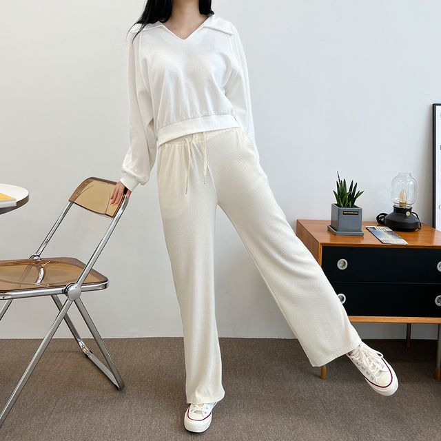 그란데 여자 플리츠 포켓 와이드 팬츠 SD-220975