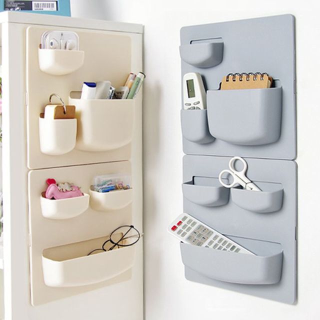 사각 월포켓 소품 정리함 수납 홀더