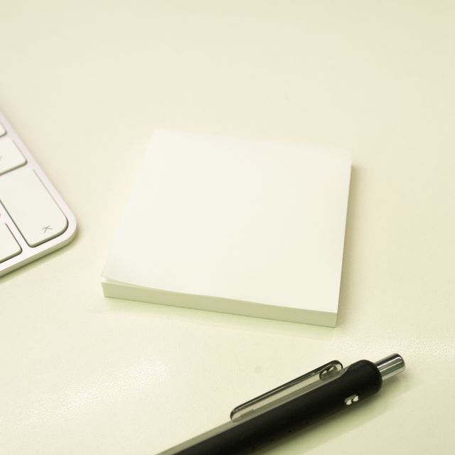 전면점착 메모지 무지 점착식 스티커 메모잇 ROS-1007182