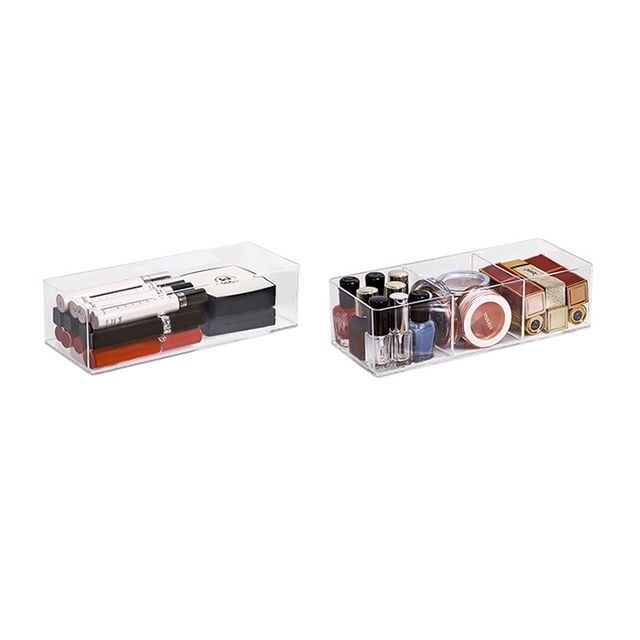 화장품 서랍정리함 칸막이 소품 수납함 투명 보관함