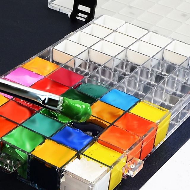 수채화 물감 휴대용 케이스 12구 24구 36구 미술 도구