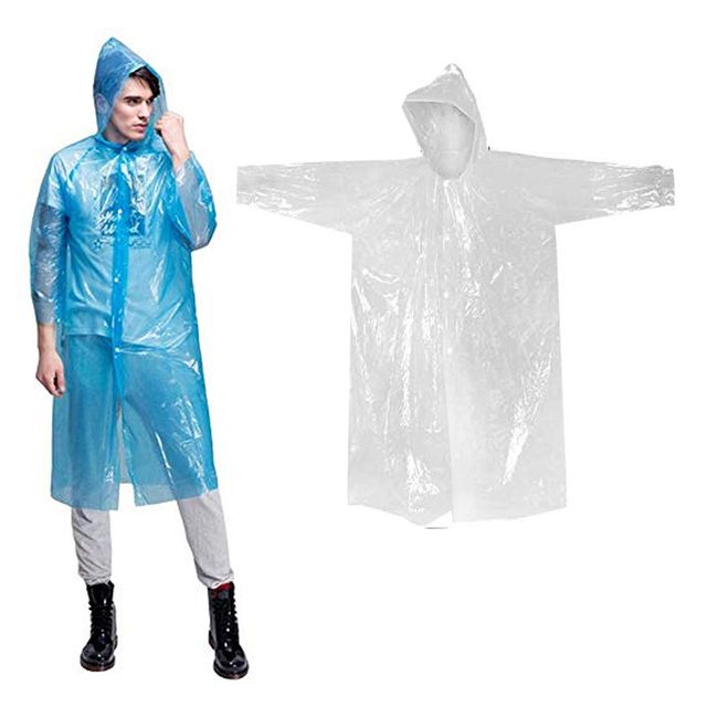 임의색상 일회용 우비 얇은 비닐 비옷 상의 우의