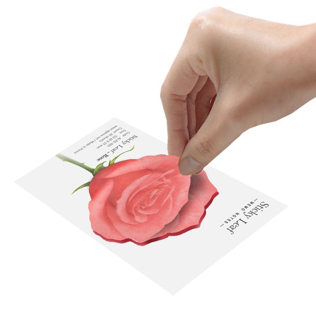 장미 외 소형 스티커리프 모음 점착메모지 식물