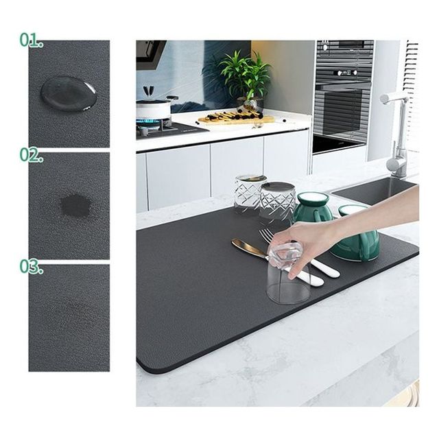 흡수력 뛰어난 주방 드라잉매트 설거지 패드 싱크대용
