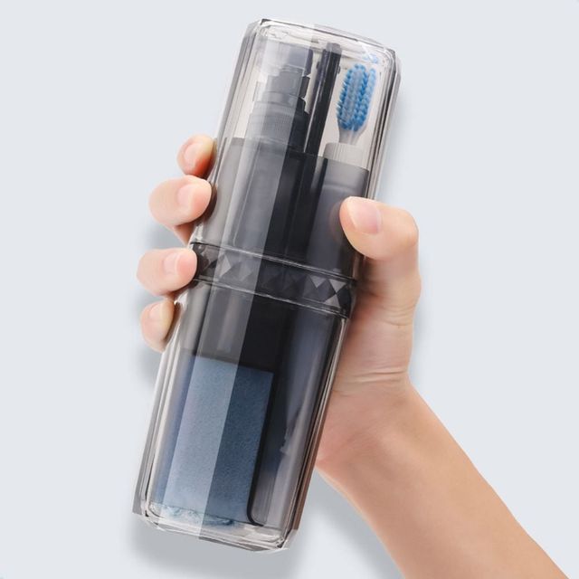 키밍 휴대용 칫솔꽂이 세트 양치컵 포함 깔끔한 정리 용품