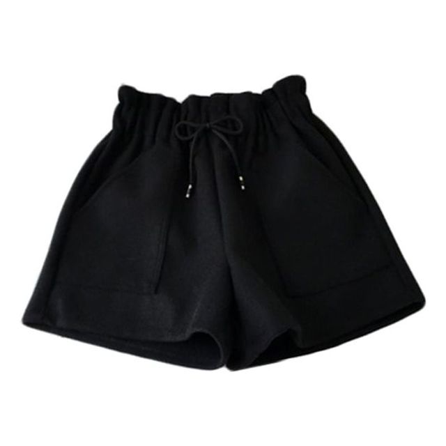 여성 A라인 모직 반바지 밴딩 숏팬츠 데이트룩 여름 필수 아이템