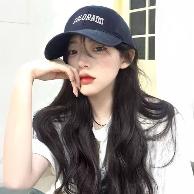 패틸 네이비 레터링 캡모자형 웨이브 가발 SD-250541 SD-250541