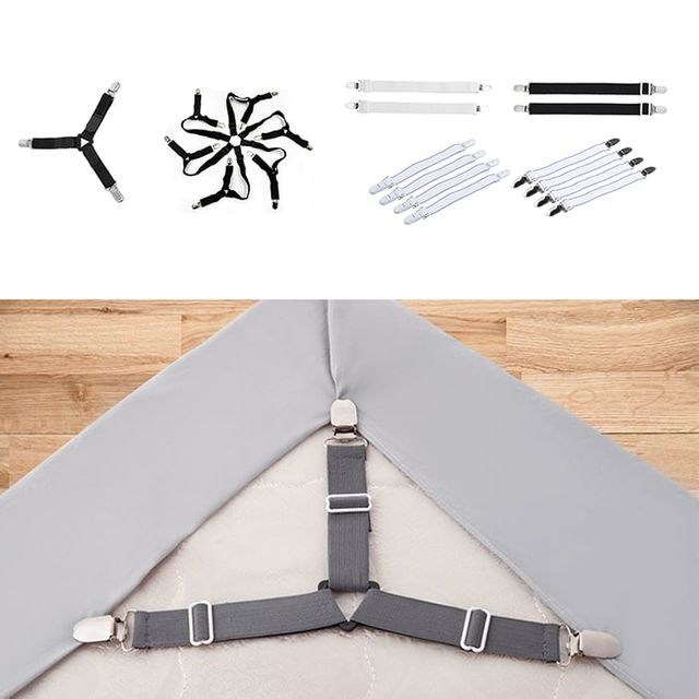 매트리스 고정밴드 밀림방지 조절가능 Y자형 4개입