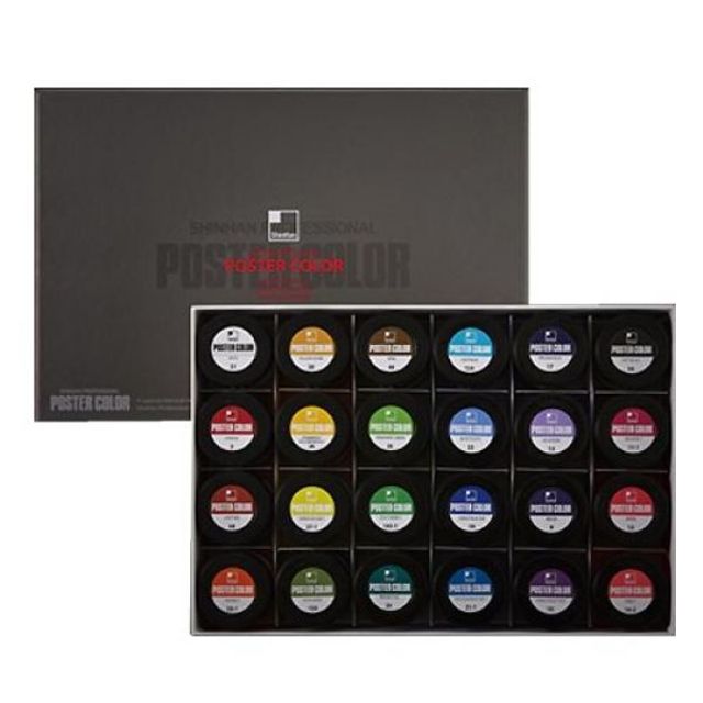 신한)전문가용 포스터컬러 세트(24색A세트/40ml)