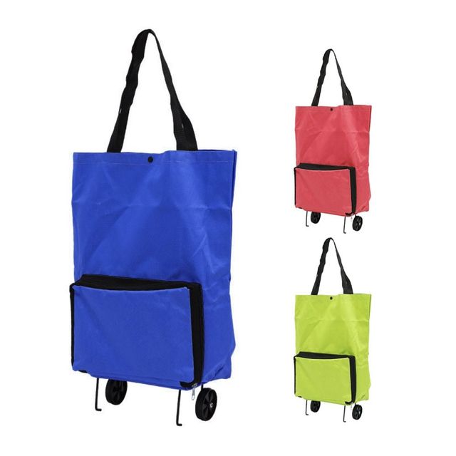 대용량 접이식 휴대 쇼핑바구니 캐리어 시장바구니