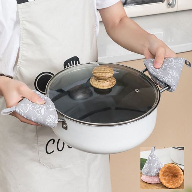 키밍 주방용 고깔 냄비 손잡이 오븐장갑 안전 모자