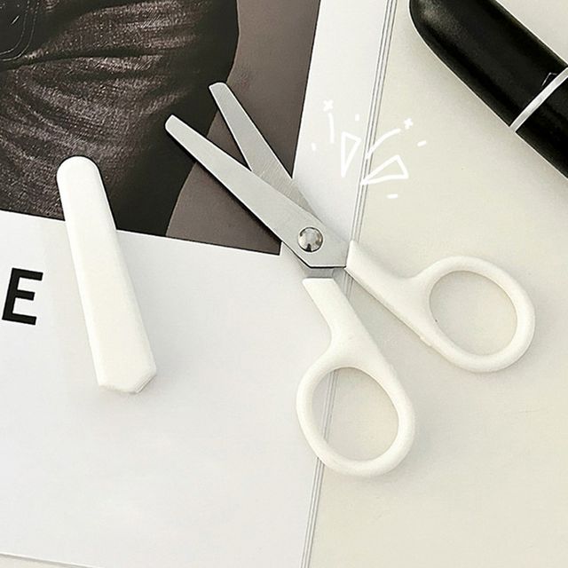 화이트 미니 문구 가위 CHS-1005633