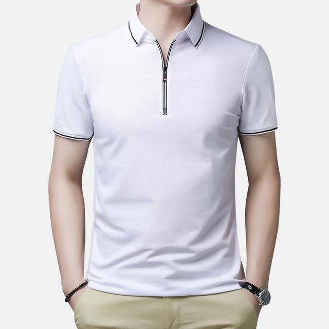 남자 반팔카라티 여름 시보리 쿨링 PK 카라넥 티셔츠