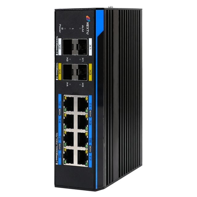 산업용 8포트 90W Hi POE스위치허브 SFP+ VLAN 서버실
