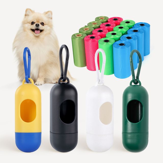 강아지 배변봉투 이지컷 풉백 키링 디스펜서 웁스백 세트 4컬러