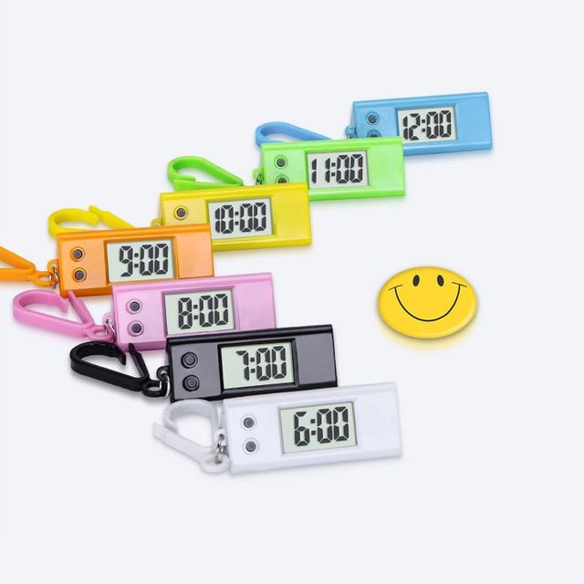 휴대 걸이형 미니 시계 요리 공부시계 키링 다용도