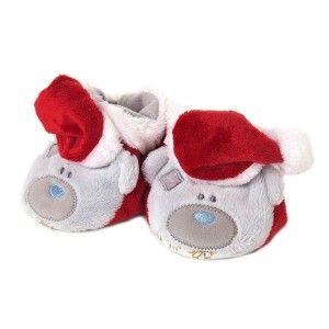 아기 겨울 보행기 신발 애기 산타 모자 인형 곰돌이