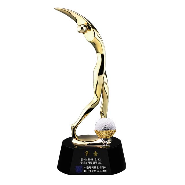 스윙상 대 SW13 금색 골프패 우승패 트로피 기념상패
