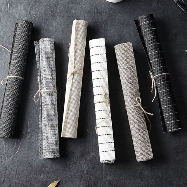 모던 단색 식탁보 북유럽 스타일 식탁 러너 고급형