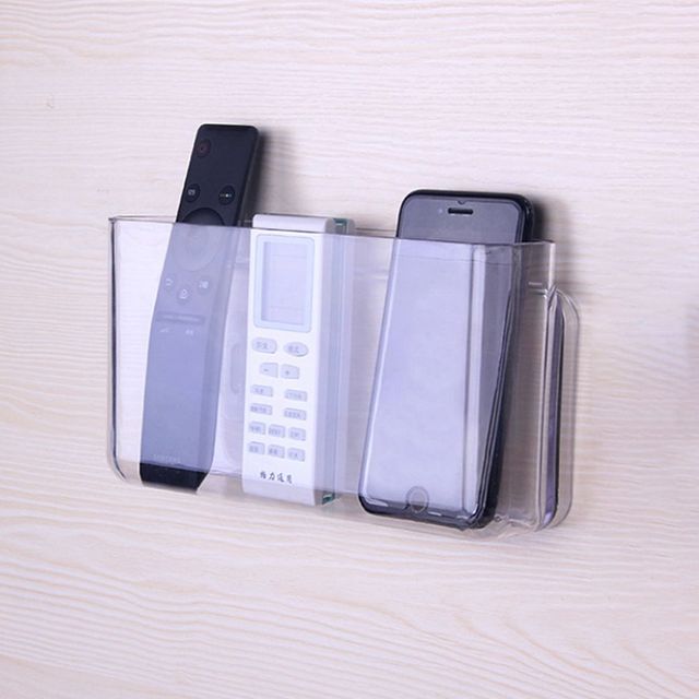 다용도 벽걸이 휴대폰 리모컨 거치대 수납 홀더