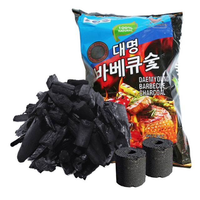 대명044 바베큐 숯 착화제포함 흑탄 나무숯 800g