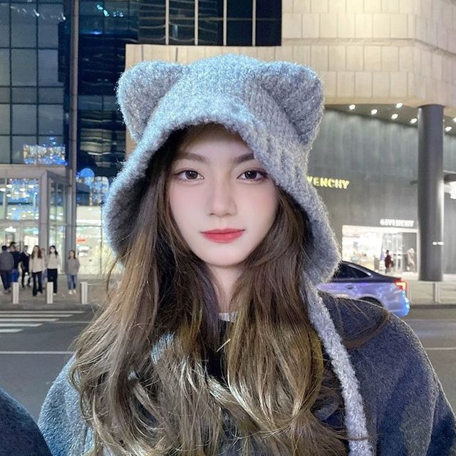 고양이 보넷 비니 ELM-140