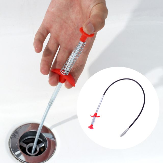 세면대 배수구 하수구 머리카락 뚫어뻥 집게 60cm