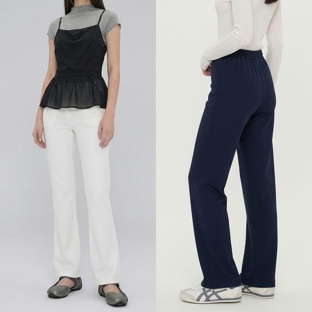 여성 3color 롱레그라인 스판 밴딩 롱 부츠컷 팬츠 JEB-1007083