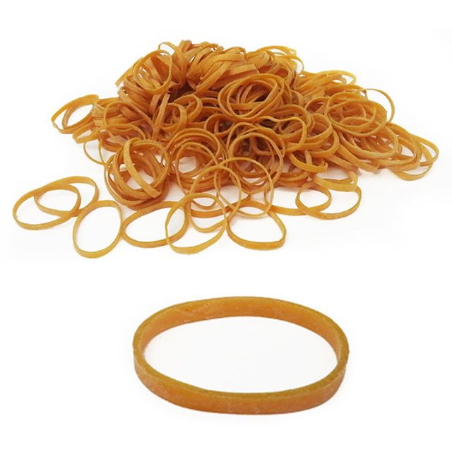 노란고무줄 70x5mm 굵은고무줄 300g벌크