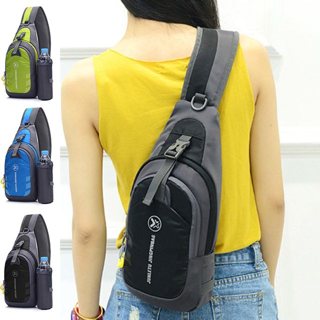 남녀공용 슬링백 등산백 힙색 물병 포켓 가방 커플