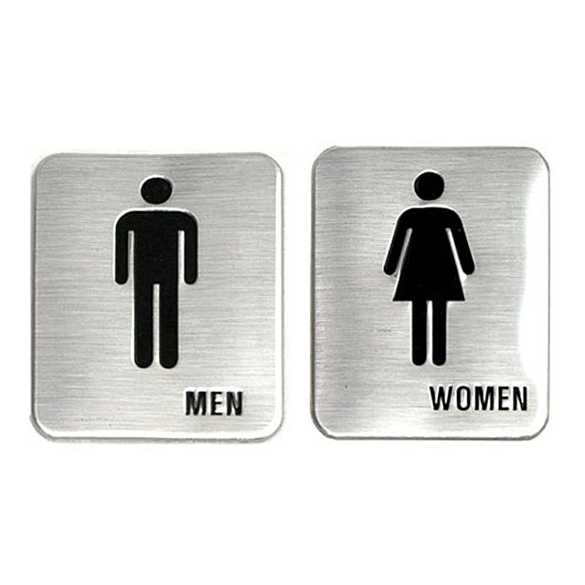 [ 돔사인 표지판 남여화장실 표시 ] 메탈 입체 음각 남자화장실 여자화장실 MEN 안내판 부착판 표시판 팻말