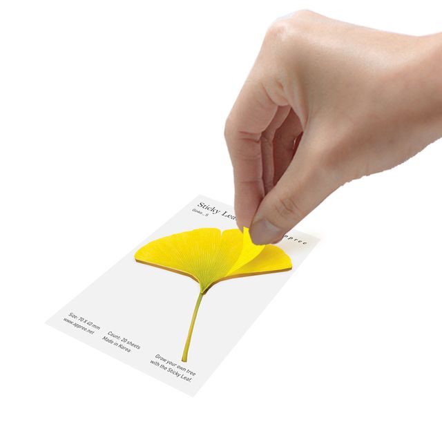 단풍잎 외 소형 스티커리프 모음 점착메모지 꽃잎