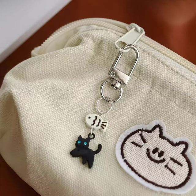 귀여운 고양이 휴대폰 스트랩 키링 4p 열쇠고리 장식소품 단체선물