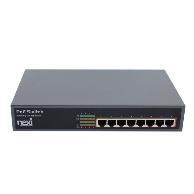 POE 8포트 스위치허브 150W RJ45 데이터전송 전원공급