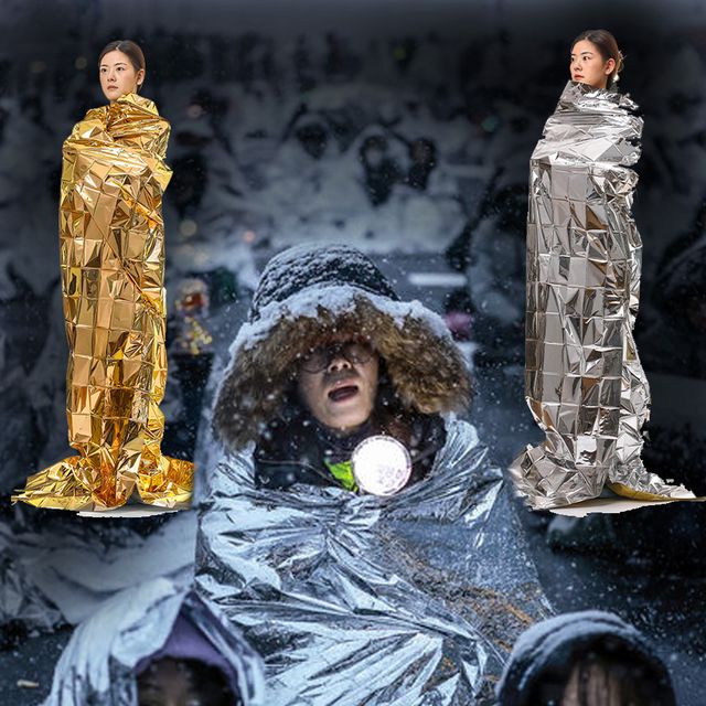 장만A784 비상용 응급담요 금박 은박 양면 특대형 키세스시위대 캠핑 조난 체온보호