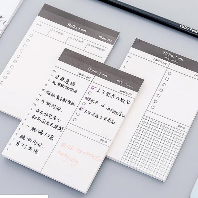키밍 플래너 메모장 휴대용 노트 주간 월간 일정관리 노트패드