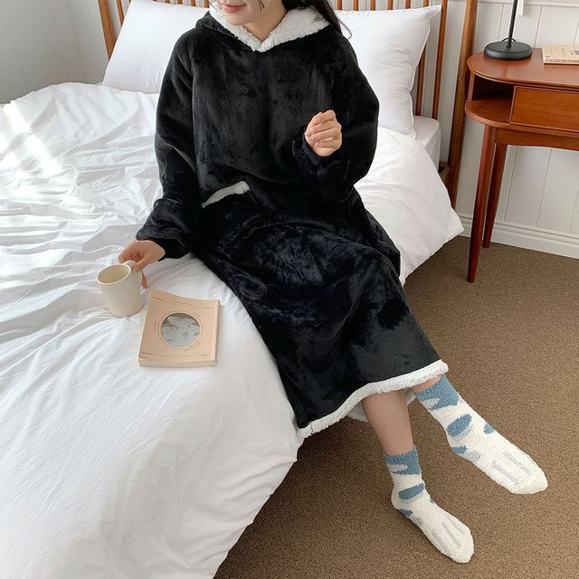 입는 대형 롱 후드 담요 블랭킷 2color DK-1004488