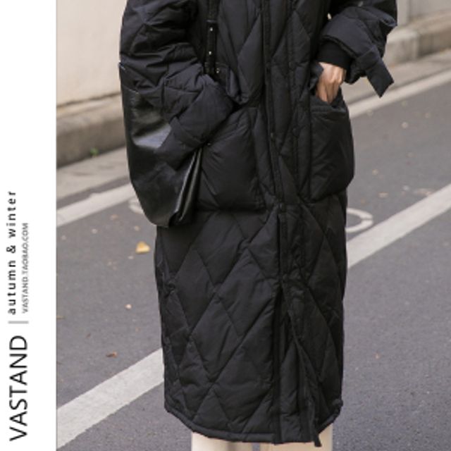 [해외] 2021 겨울 신상 박시 핏에 도톰한 코트 화이트 오리털