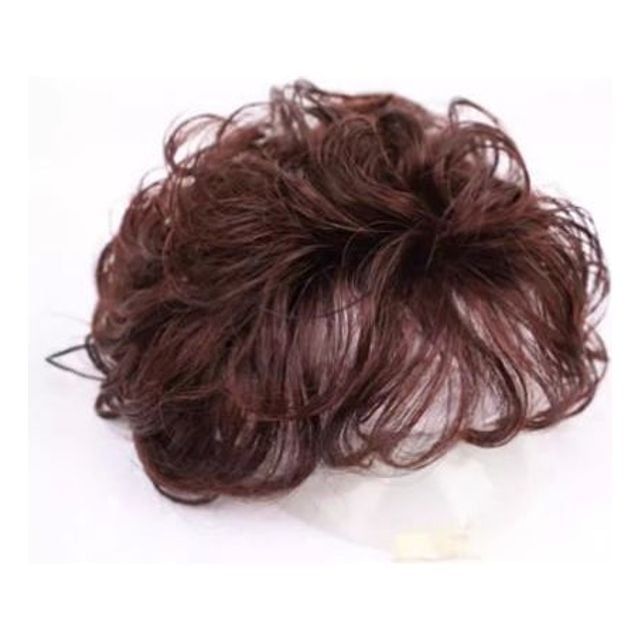 인모 웨이브 볼륨 정수리 가발 내추럴 스타일