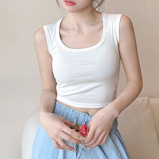 폰테나 스쿱넥 슬리브리스 나시 티셔츠 SD-250605 SD-250605