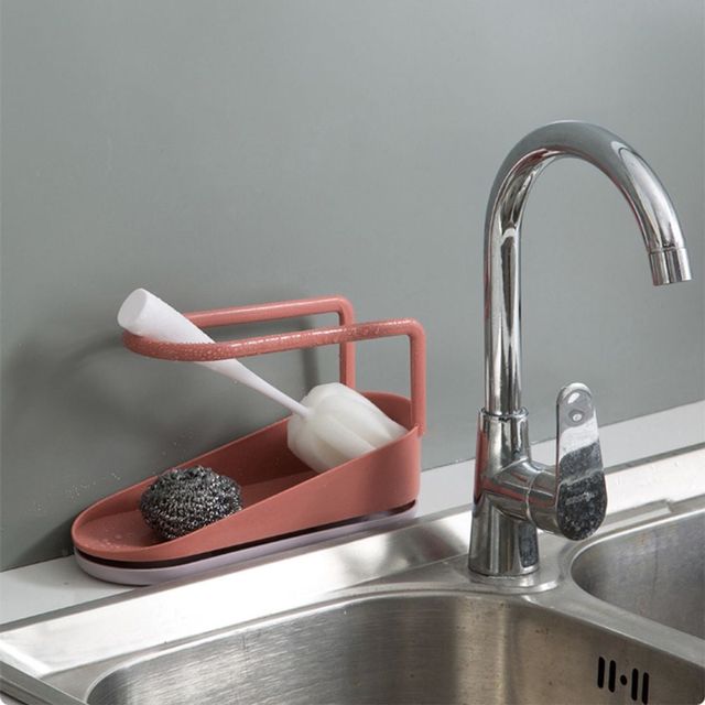 주방 수세미 정리 수납 선반 거치대 인테리어 필수템