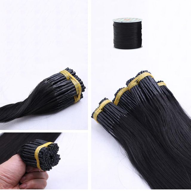 실리콘 팁 붙임머리 100p 65cm 헤어 내추럴 부분 가발