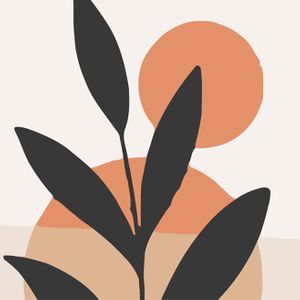 하모니아트 DIY 유화그리기 세트 20x20 잎사귀