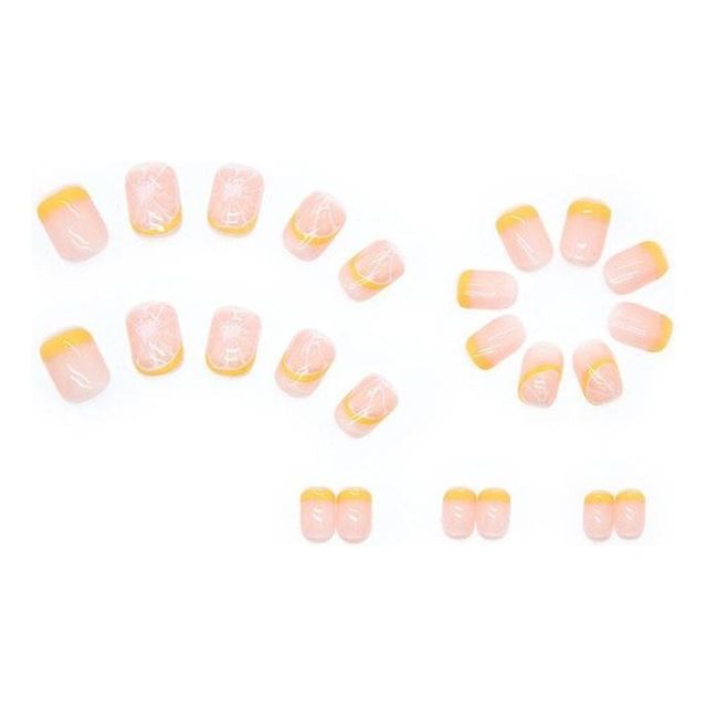 여름 레몬 젤네일 아트 재료 3개입 셀프네일 키트