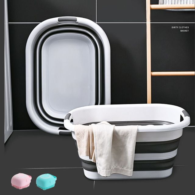 키밍 반려동물용 접이식 목욕통 소형 대형 사용 편리한 목욕 용품