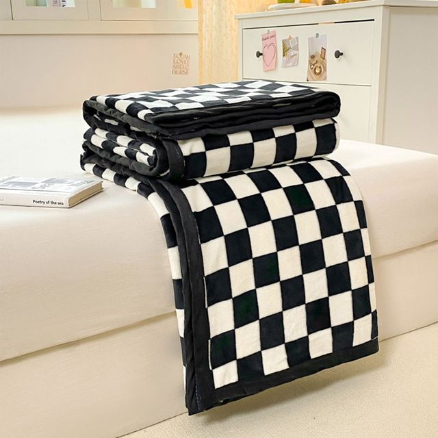 극세사 체크 무릎 담요 블랭킷 70X100cm LM-1004017