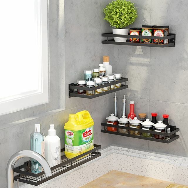 키밍 주방 양념통 선반 정리 벽걸이 거치대 20cm